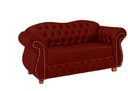Ver imagem 2 de Duas Namoradeiras Chesterfield Merlo 2 Lugares - Suede Bordô / Decoração, recepção, sala tv