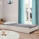 Ver imagem 2 de Cama Auxiliar Gavetão Amore Off White Móveis Estrela