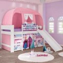 Ver imagem 1 de Cama Infantil Escorregador Barraca Frozen Original Disney Rosa Pura Magia