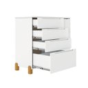 Ver imagem 3 de Cômoda Infantil Melody Decor 4 Gavetas 1 Porta Branco Móveis Estrela