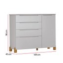 Ver imagem 5 de Cômoda Infantil Melody Decor 4 Gavetas 1 Porta Branco Móveis Estrela