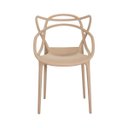 Ver imagem 3 de Kit 4 Cadeiras Allegra Nude Sala Cozinha Jantar