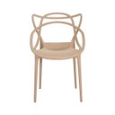 Ver imagem 3 de Kit 3 Cadeiras Allegra Nude Sala Cozinha Jantar