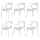 Ver imagem 1 de Kit 6 Cadeiras Allegra Branca Sala Cozinha Jantar