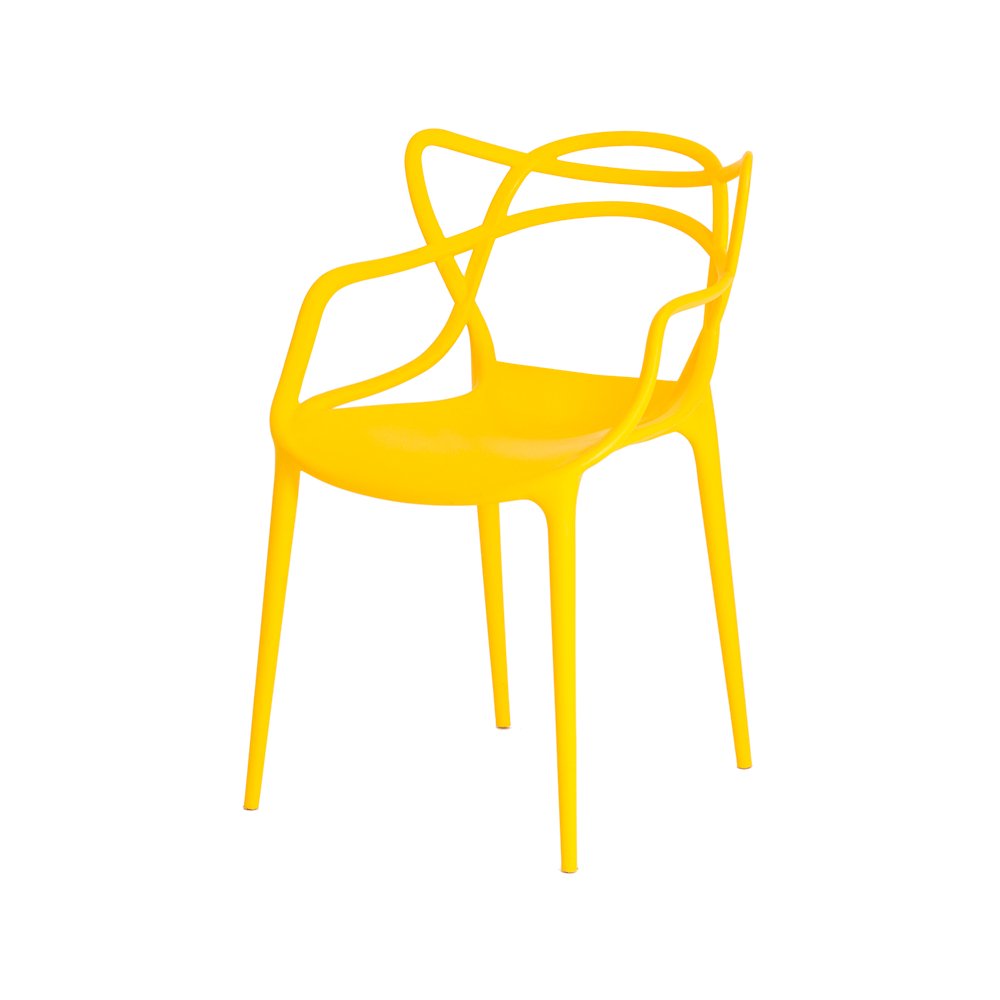 Kit 6 Cadeiras Allegra Amarela Sala Cozinha Jantar - 2