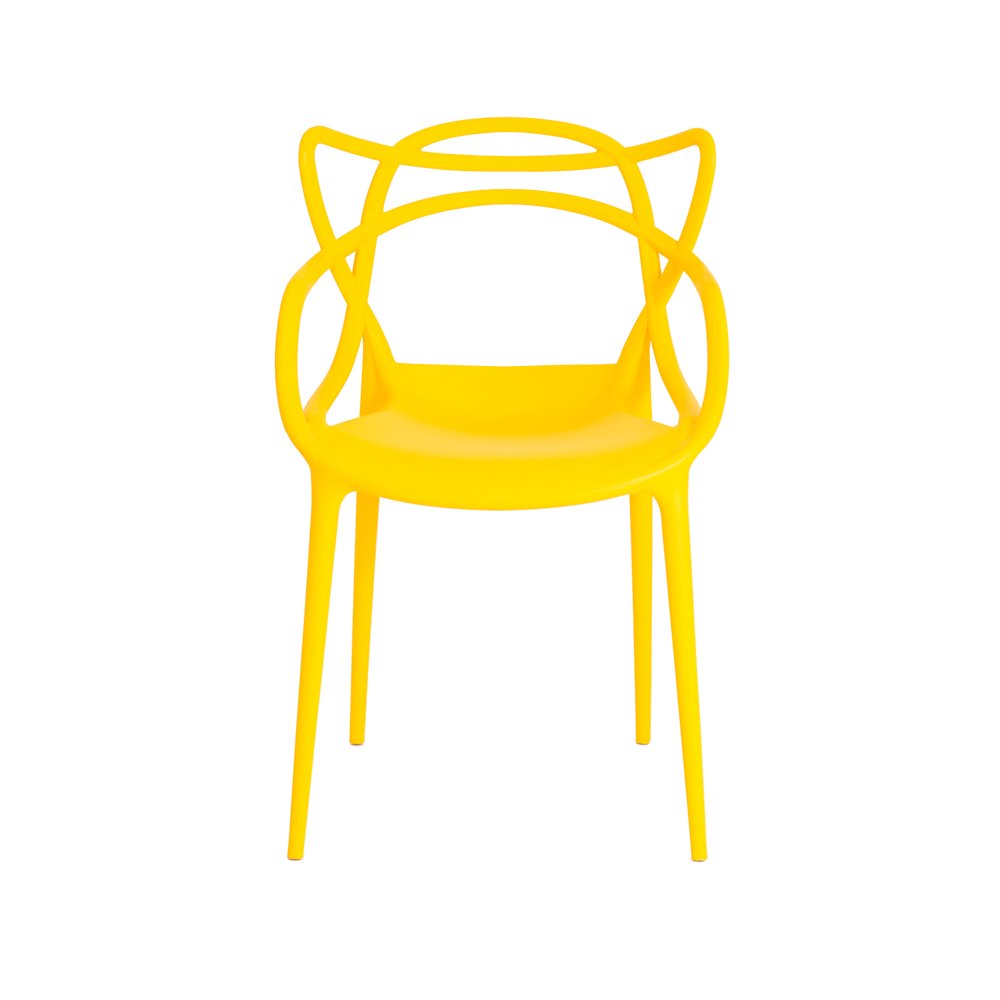Kit 6 Cadeiras Allegra Amarela Sala Cozinha Jantar - 3