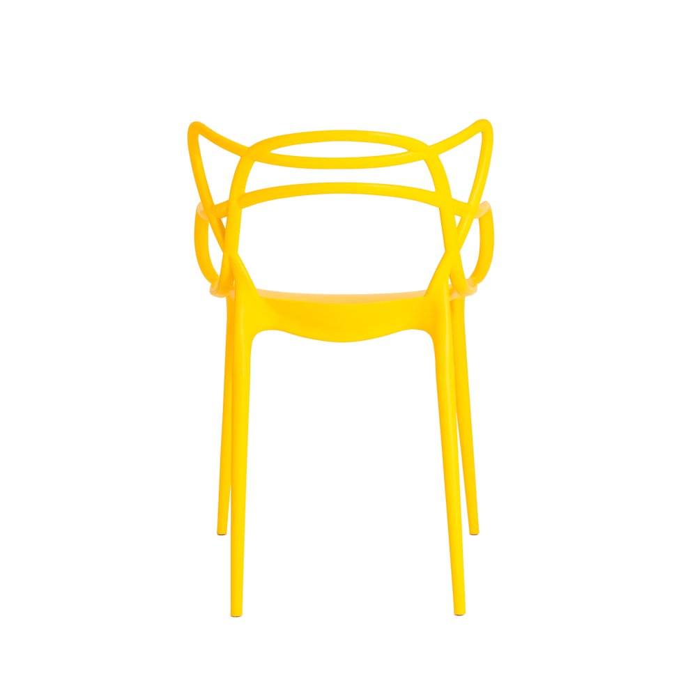 Kit 6 Cadeiras Allegra Amarela Sala Cozinha Jantar - 5