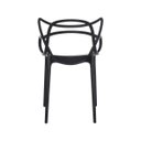 Ver imagem 6 de Kit 8 Cadeiras Polipropileno Allegra Preta La Mobilia: Design para Sala de Jantar