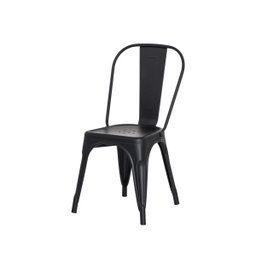 Kiti 6 Cadeiras Tolix Iron Design Preto Aço Industrial Sala Cozinha Jantar Bar - 2
