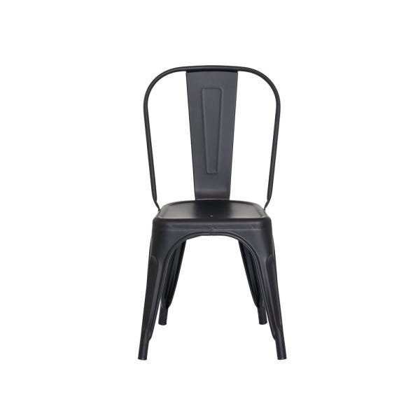 Kiti 6 Cadeiras Tolix Iron Design Preto Aço Industrial Sala Cozinha Jantar Bar - 3