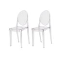Ver imagem 1 de Kit 2 Cadeiras Victoria Ghost Transparente Sala Cozinha Jantar