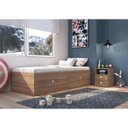 Ver imagem 1 de Cama de Solteiro 78cm com Mesa de Cabeceira Tokio Montana Cj042 Art In Móveis