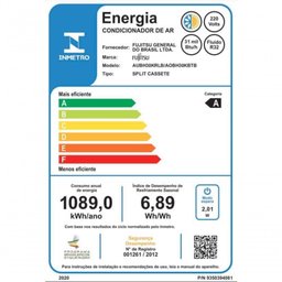 Ar Condicionado Split Inverter Cassete Fujitsu Airstage 30.000 Btus Quente e Frio 220v R-32 - 5