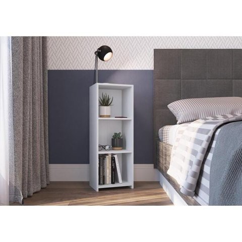 Estante para Livros Multiuso Organizadora Baixa 33cm Funcionale Mo030 Art In Móveis - Branco