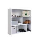 Ver imagem 2 de Estante para Livros Multiuso Organizadora Baixa 93cm com Nichos Funcionale Mo080 Art In Móveis