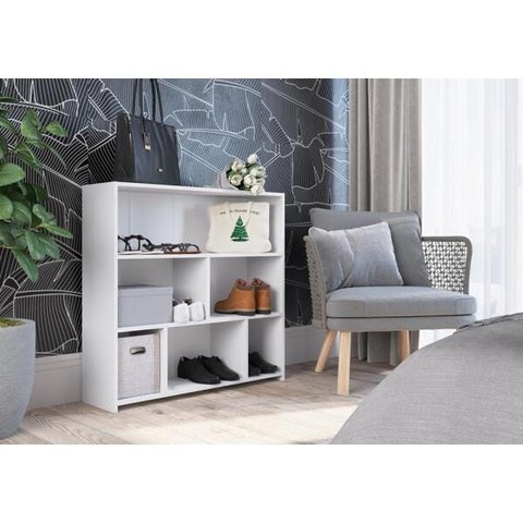 Estante para Livros Multiuso Organizadora Baixa 93cm com Nichos Funcionale Mo080 Art In Móveis