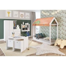 Quarto Infantil Completo Montessoriano Meu Fofinho - Art In - Branco - 2