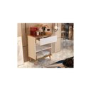 Ver imagem 1 de Aparador Buffet Beatriz Cantinho do Café 1 Gaveta com Pés Retrô - Off White com Freijó