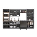 Ver imagem 4 de Cozinha Completa 5 Peças 100% MDF Bari com Vidro Titânio