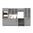 Ver imagem 2 de Cozinha Completa 5 Peças 100% MDF Bari com Vidro Titânio