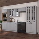 Ver imagem 1 de Cozinha Completa 5 Peças 100% MDF Bari com Vidro Titânio