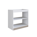 Ver imagem 2 de Trocador de Fraldas Amore 85x45cm 02 Prateleiras TR1080 Meu Fofinho - Branco