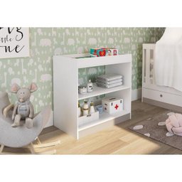 Trocador de Fraldas Amore 85x45cm 02 Prateleiras Tr1080 Meu Fofinho - Branco - 2