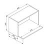 Aéreo Nicho para Forno e Microondas 60x36cm Funcionale Ae060 Mia Coccina - Branco - 3