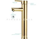 Ver imagem 5 de Torneira para banheiro cascata Misturador Monocomando Alta Xingu Pingoo.casa - Dourado - Cromo - Dou