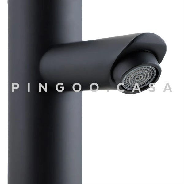 Torneira para banheiro cascata Misturador Monocomando Alta Xingu Pingoo.casa - Preto - Preto - 4