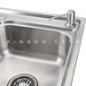 Cuba para Cozinha com Acessórios Carajás e Torneira Misturador Monocomando Gourmet Preta Solimoes - 4