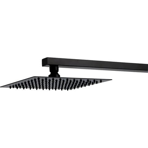 Ducha Chuveiro Inox 20 com Braço 40cm Mundaú Pingoo.casa - Preto