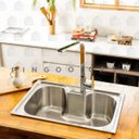 Ver imagem 2 de Cuba para cozinha gourmet pia inox com acessórios carajás e Torneira para cozinha gourmet