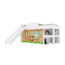 Ver imagem 1 de Conjunto Cama Infantil 88cm com Escorregador e Baú 2pc Branco Cj039 Meu Fofinho