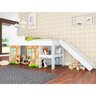 Conjunto Cama Infantil 88cm com Escorregador e Baú 2pc Branco Cj039 Meu Fofinho - 4