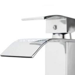 Torneira para Banheiro Cascata Misturador Monocomando Baixa Paraná Pingoo.Casa - Cromado - Cinza Cla - 4