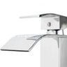 Torneira para Banheiro Cascata Misturador Monocomando Baixa Paraná Pingoo.Casa - Cromado - Cinza Cla - 4