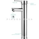 Ver imagem 5 de Torneira para banheiro cascata Misturador Monocomando Alta Xingu PIngoo.casa - Cromado - Prata
