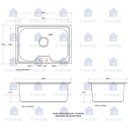 Ver imagem 6 de Cuba para Cozinha Gourmet Pia Inox com Acessórios Carajás e Torneira de Parede para Cozinha