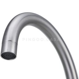Torneira para cozinha Misturador Monocomando em Aço Inox Escovado Tocantins Pingoo.casa - Prata - 4