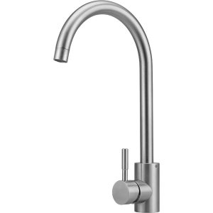 Torneira para cozinha Misturador Monocomando em Aço Inox Escovado Tocantins Pingoo.casa - Prata