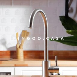 Torneira para cozinha Misturador Monocomando em Aço Inox Escovado Tocantins Pingoo.casa - Prata - 2