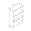 Ver imagem 3 de Estante para Livros Multiuso Organizadora Baixa 63cm Funcionale MO040 Art In Móveis - Branco