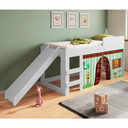 Ver imagem 6 de Cama Infantil 185,2cm com Escorregador, Escada e Cortina Diversão Branco CM090 Meu Fofinho
