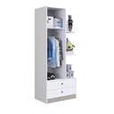 Ver imagem 6 de Guarda Roupa Infantil Amore 73cm 01 Porta e 02 Gavetas GR070 Meu Fofinho - Branco