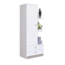 Ver imagem 1 de Guarda Roupa Infantil Amore 73cm 01 Porta e 02 Gavetas Gr070 Meu Fofinho - Branco