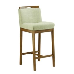 Banqueta Dani - Volttoni - Nogueira Tecido 227 - 1