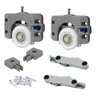 Kit Roldanas Deslizante Porta de Correr Guarda Roupa 50 Kg Jp 240 - 1