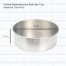 Kit Forma Bolo De 1 Kg Redondo Quadrado Retangular Coração - 3