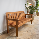Ver imagem 4 de Banco de Jardim 150cm Madeira Maciça 3 Lugares Yescasa